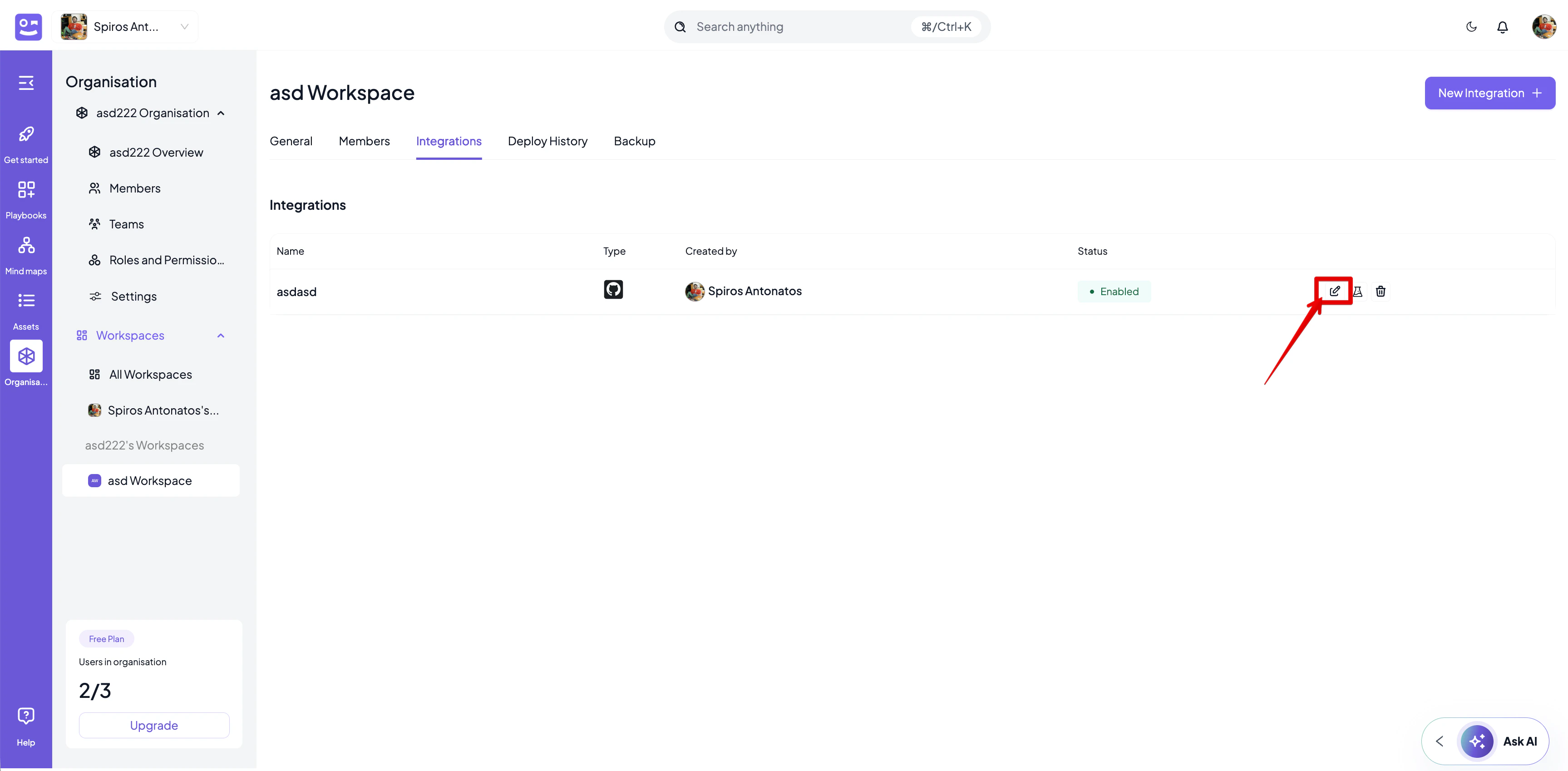Integrations Ws Edit