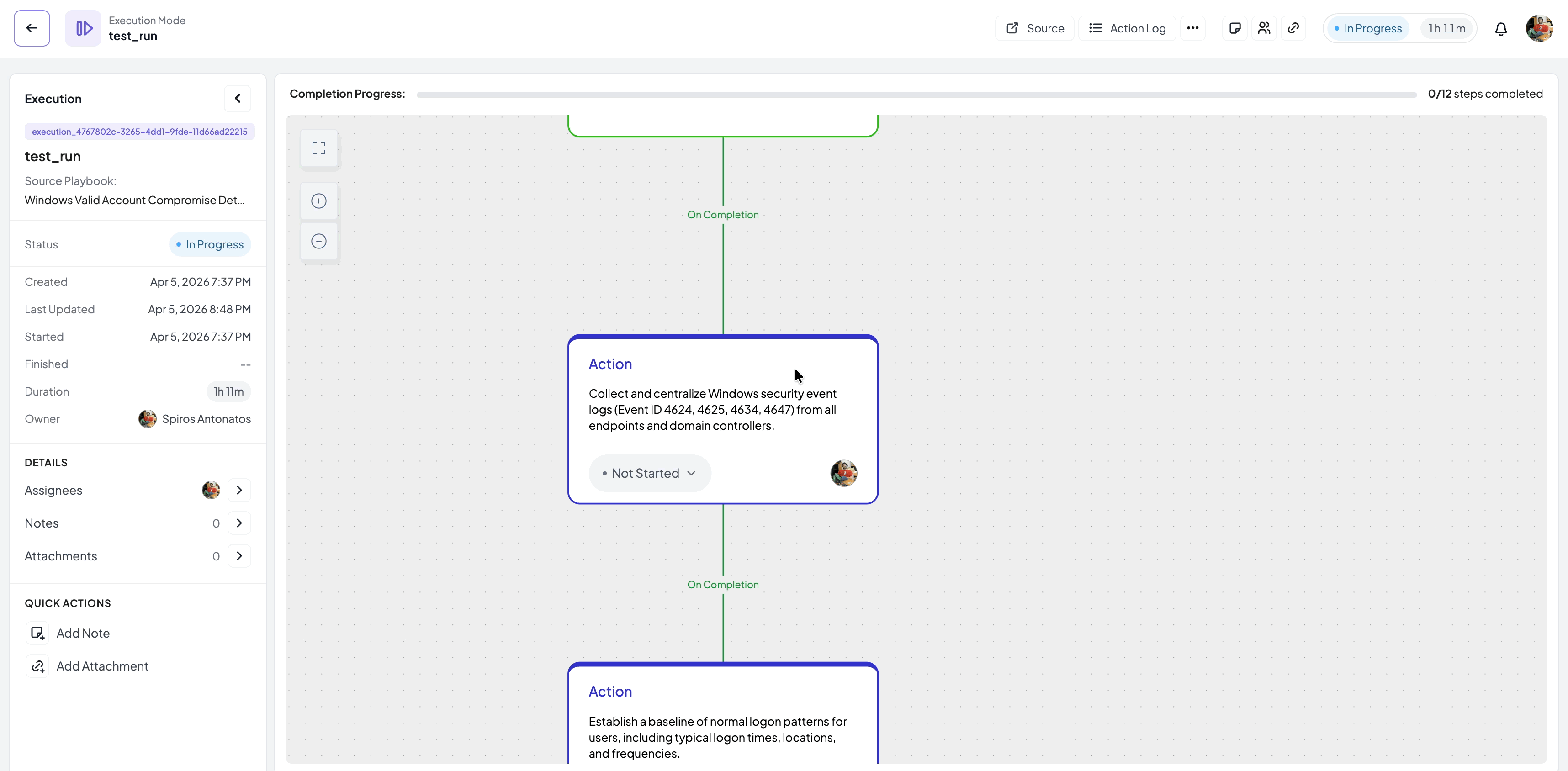 Change Assignee Panel