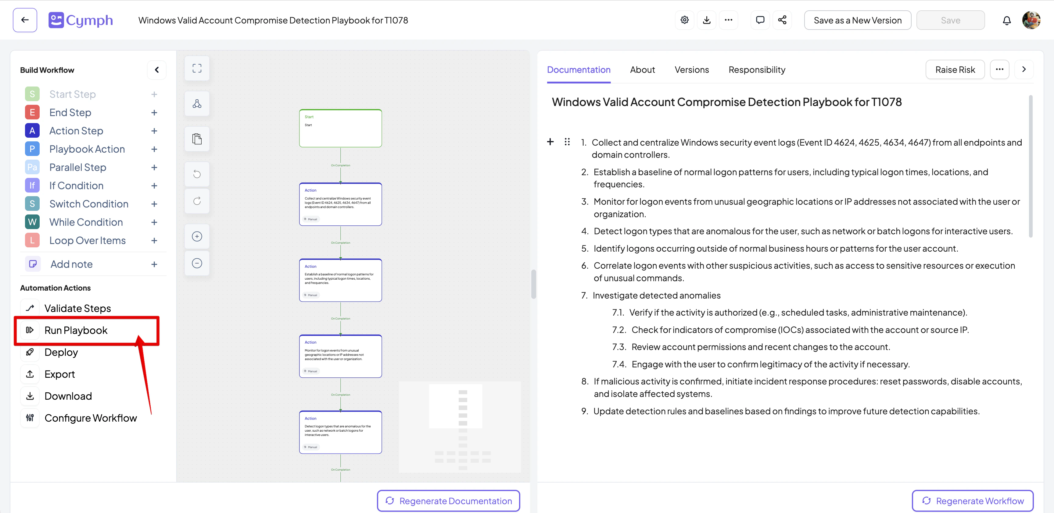 Run Playbook From Editor