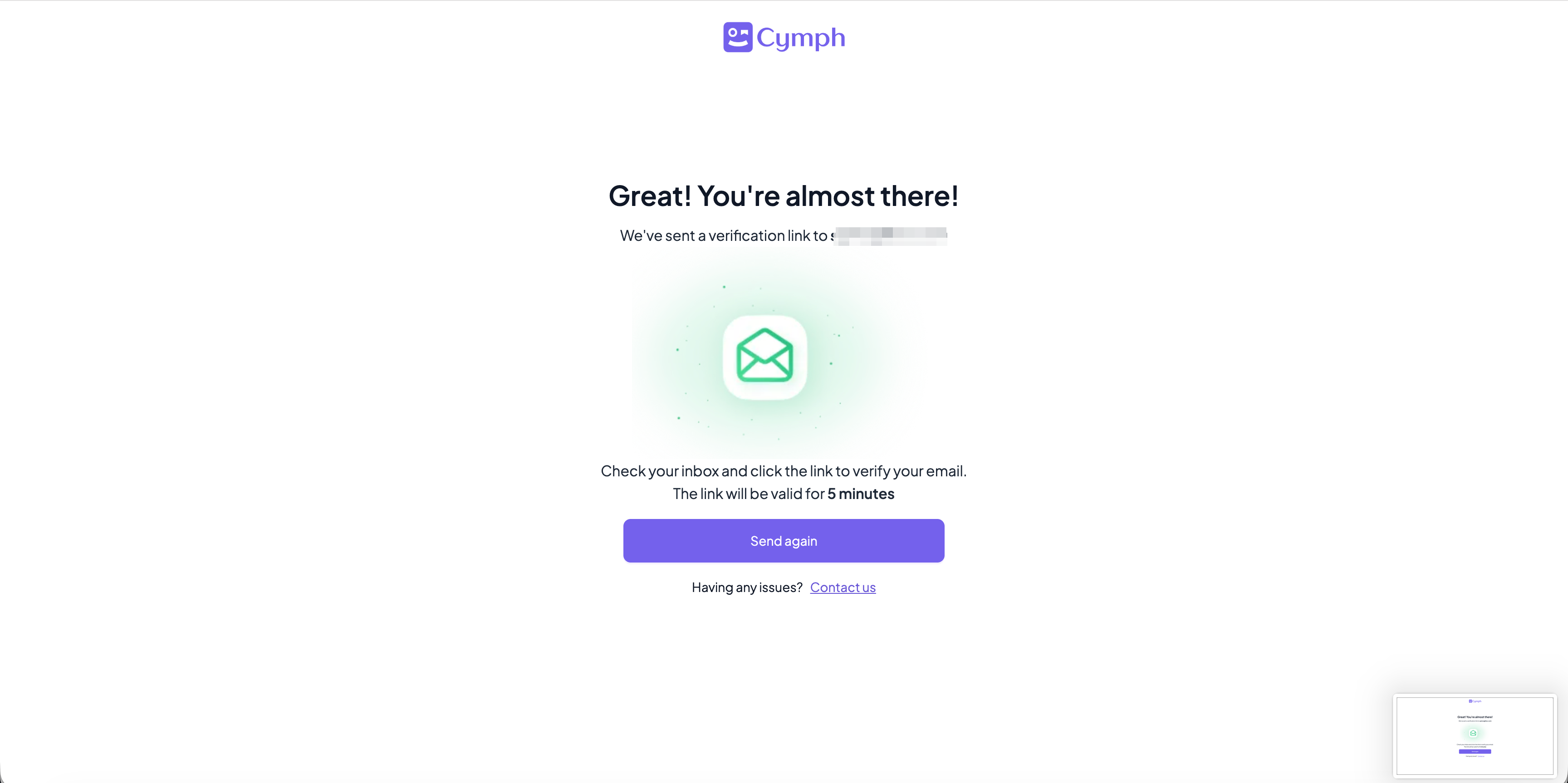Signup Verification Email