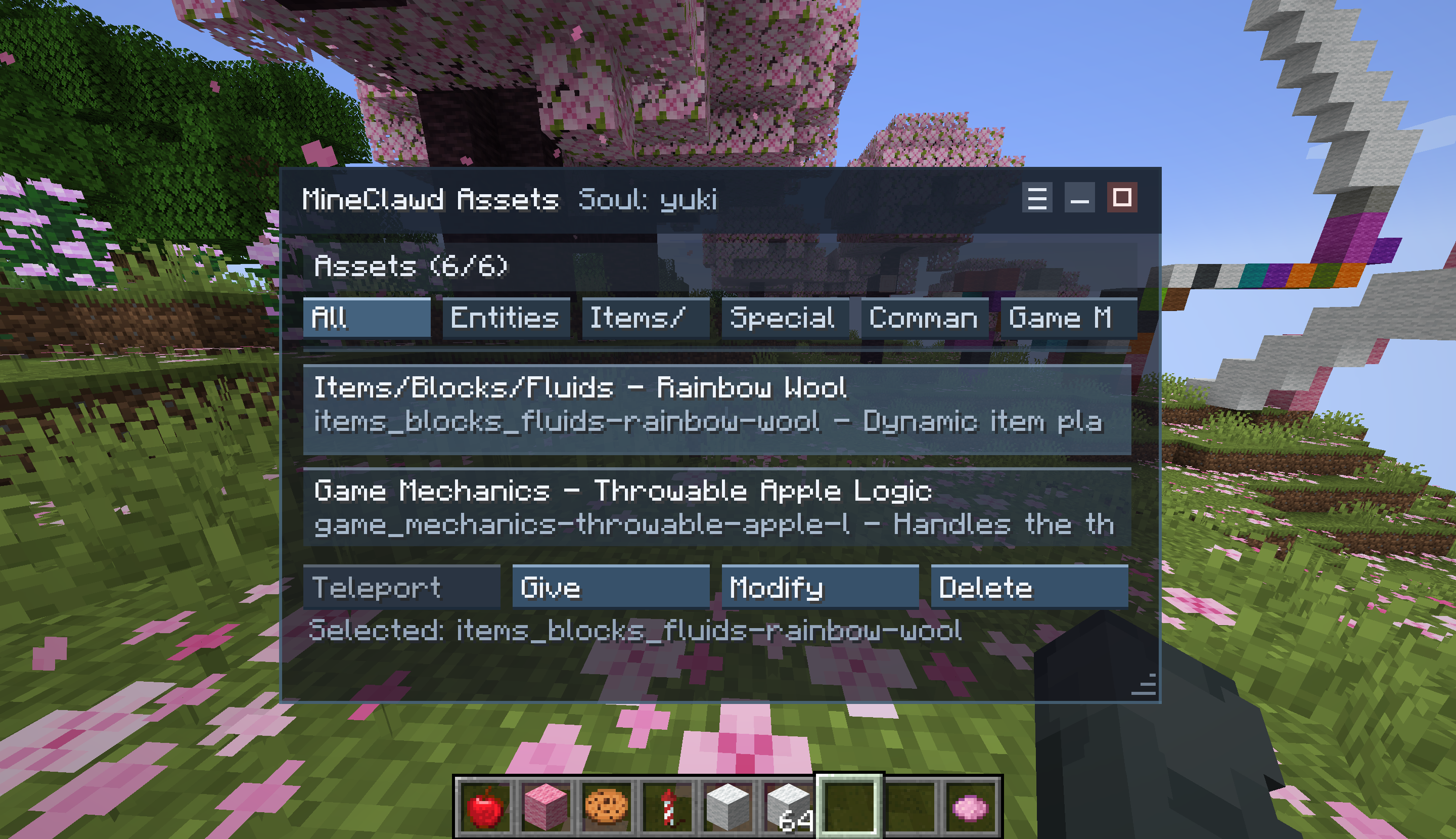 Tracking assets - MineClawd