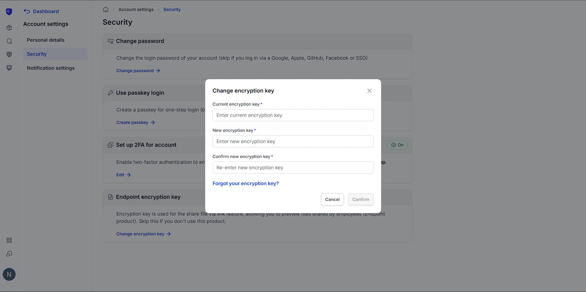 change-security-key-interface