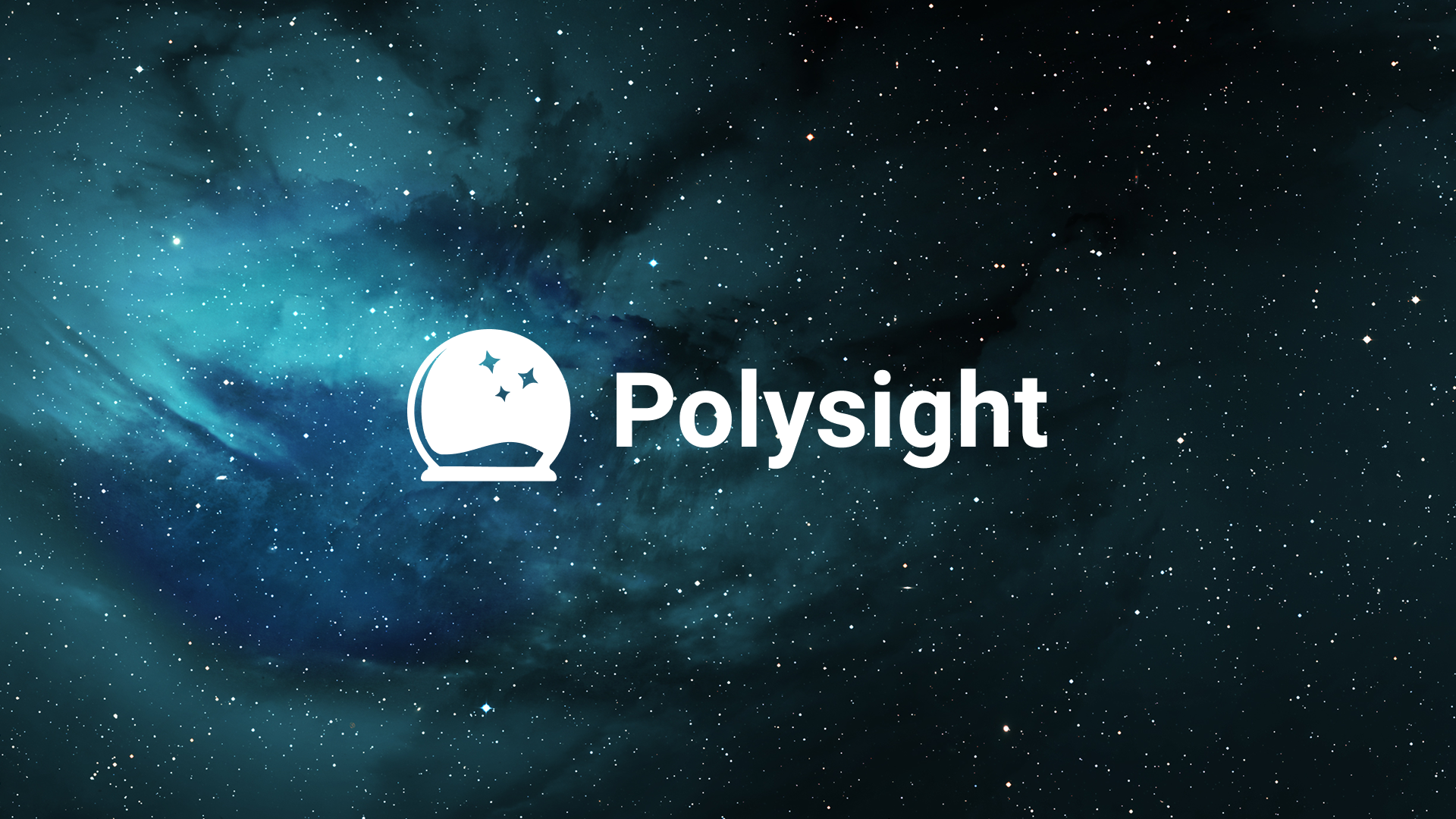 Polysight logo in space