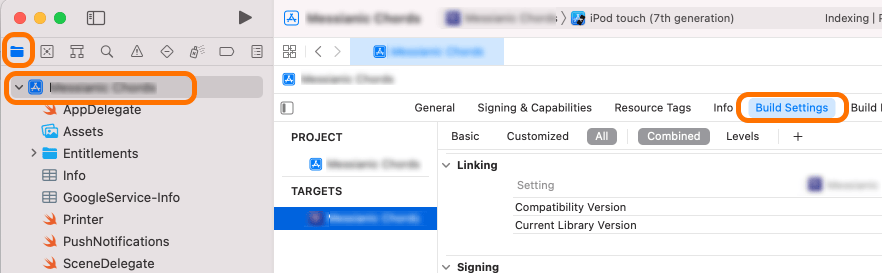Build Settings