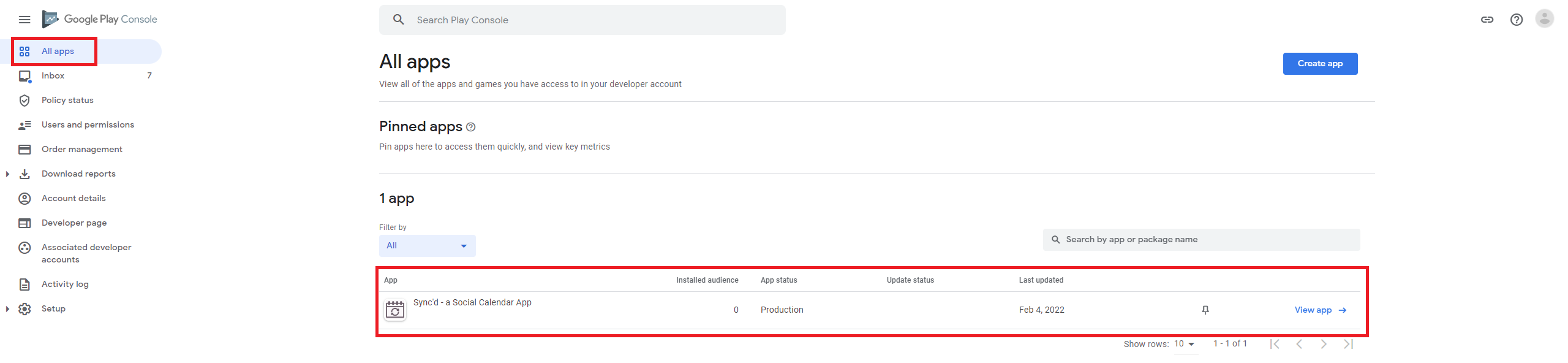 Google Play Console