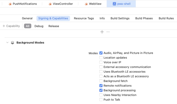 Adjusting Capabilities