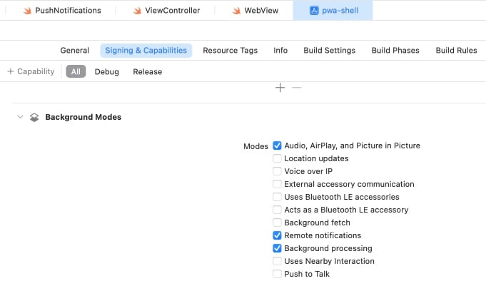 Adjusting Capabilities