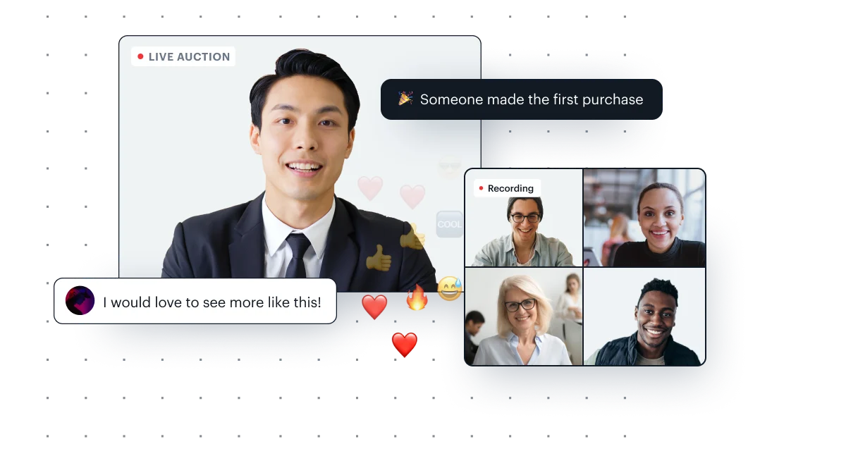 Live streaming UI