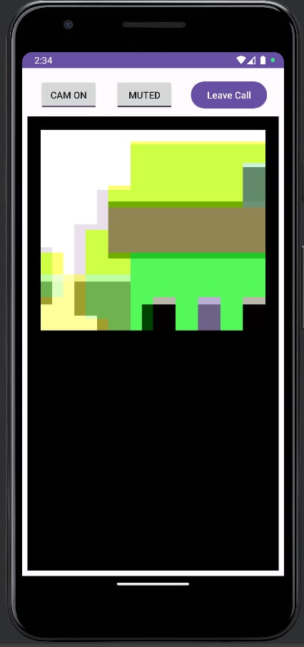 Application running in emulator