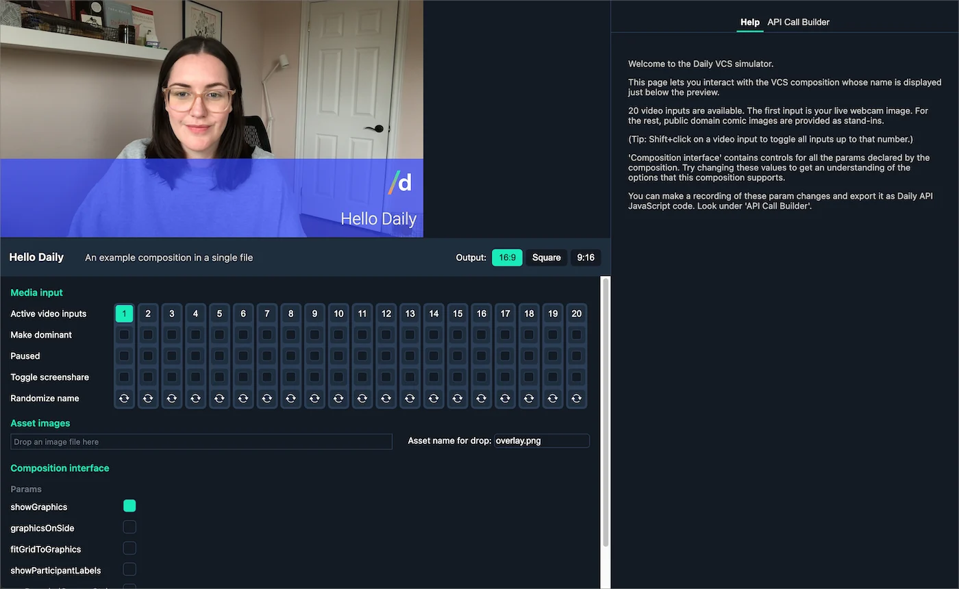 VCS Simulator with default baseline composition settings