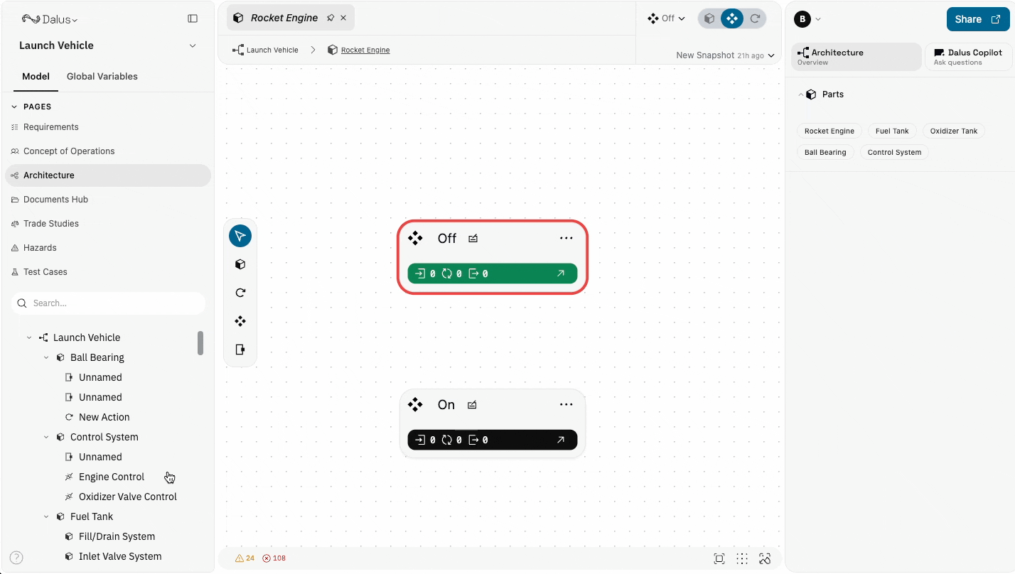 Creating transition edges between states