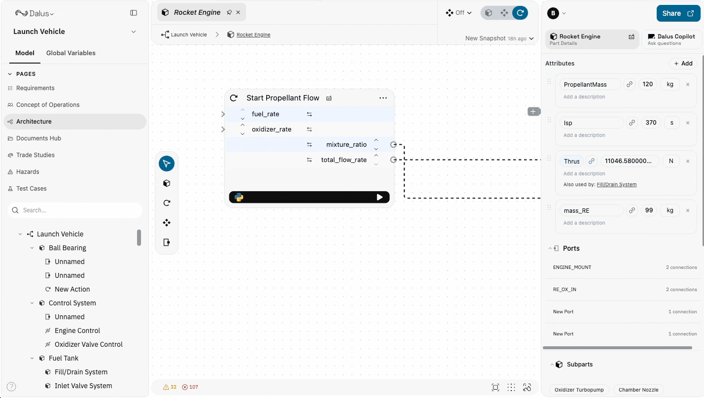 Script editor interface