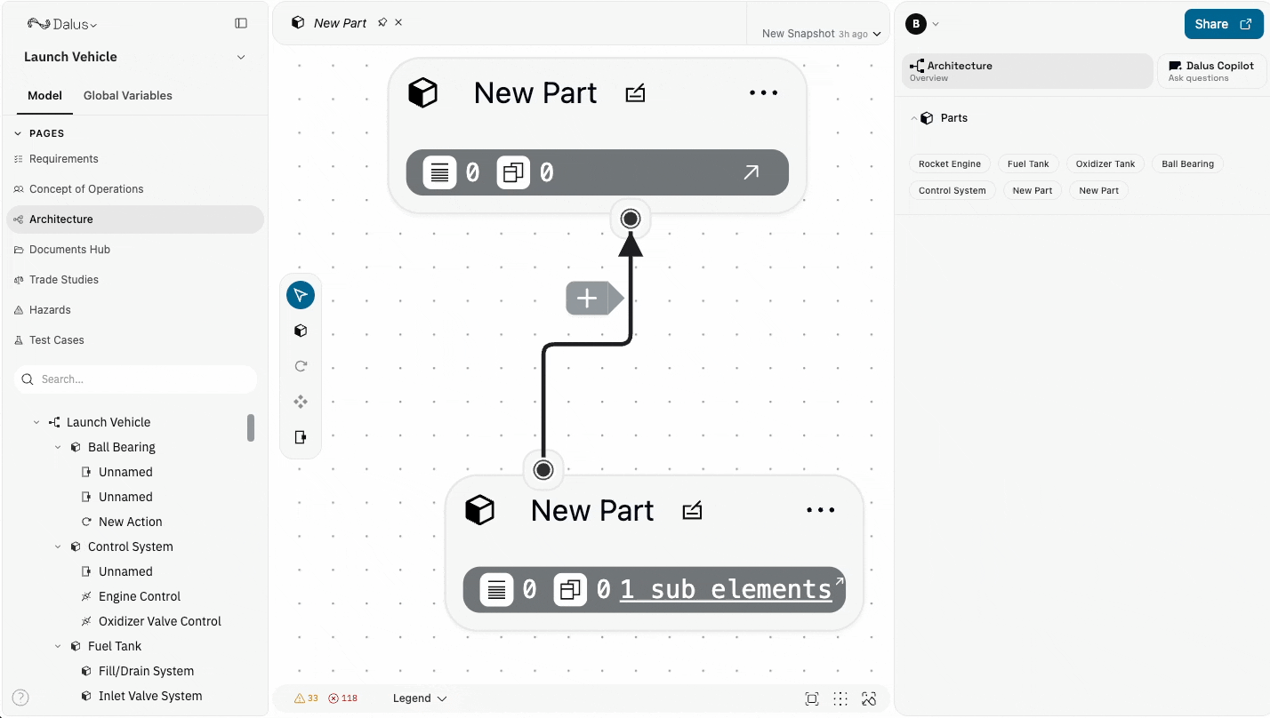 Configuring connections on an interface