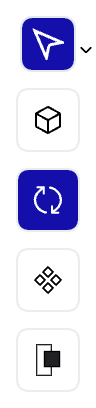 Creating an action node on the canvas using the toolbar