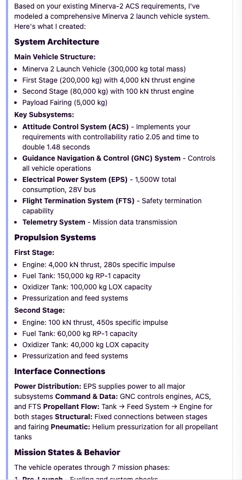 Summary of proposed design