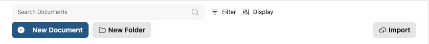 Filter, display, and upload controls