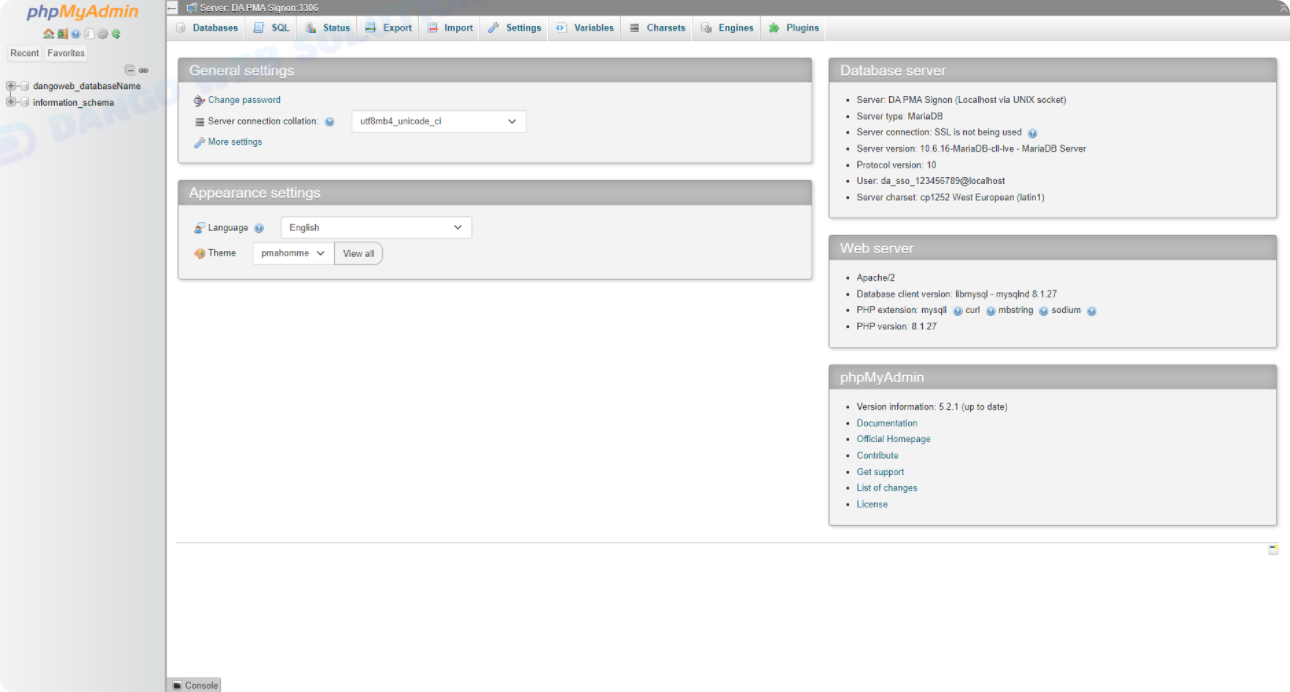 phpMyAdmin