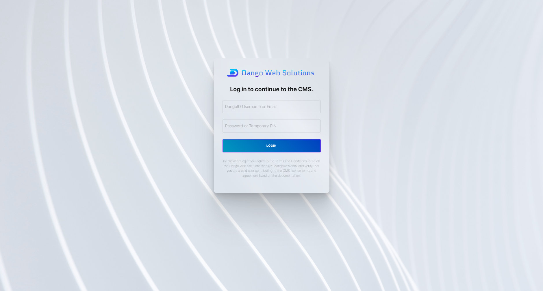 New CMS Theme - Light Mode