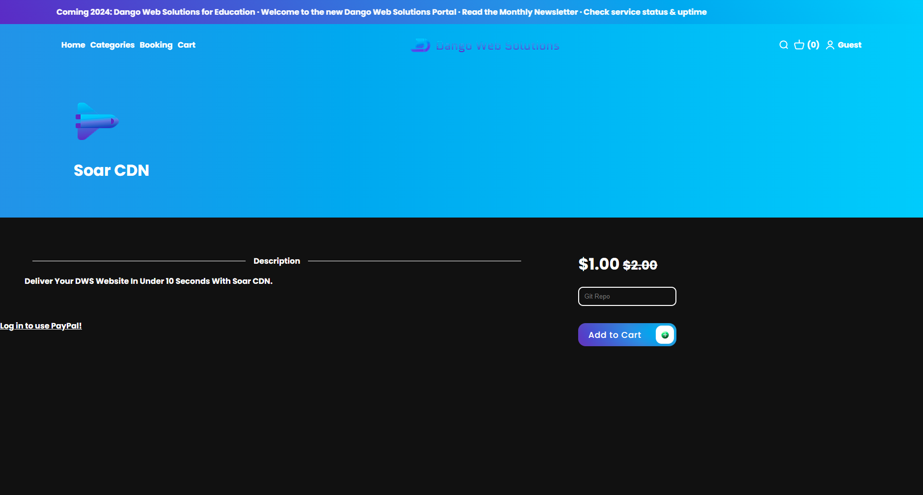 New Dango Portal - Product Page