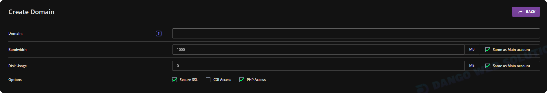 Add Domain