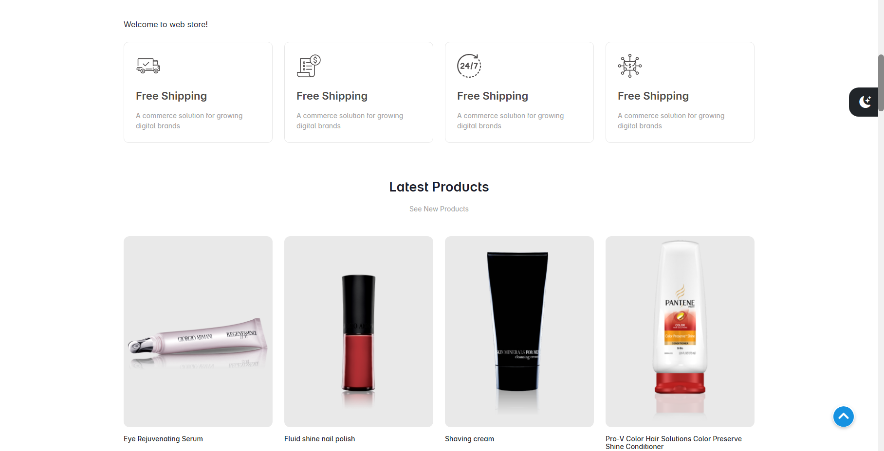 AbanteCart Homepage - Section 2