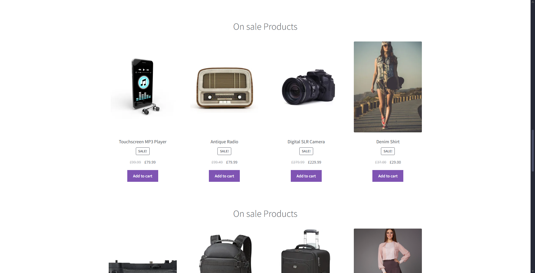 WooCommerce Storefront Homepage - Section 5