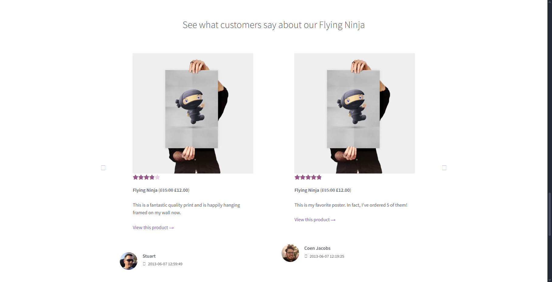 WooCommerce Storefront Homepage - Section 7