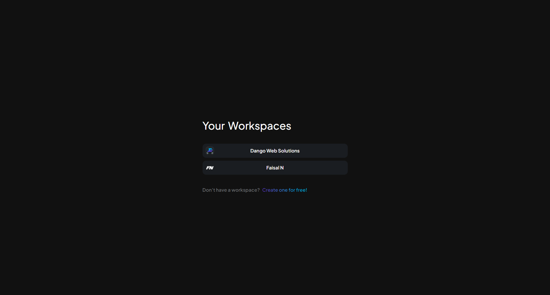 Workspaces - Switcher