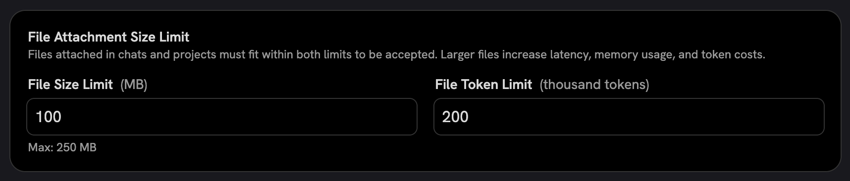 File Attachment Size Limit