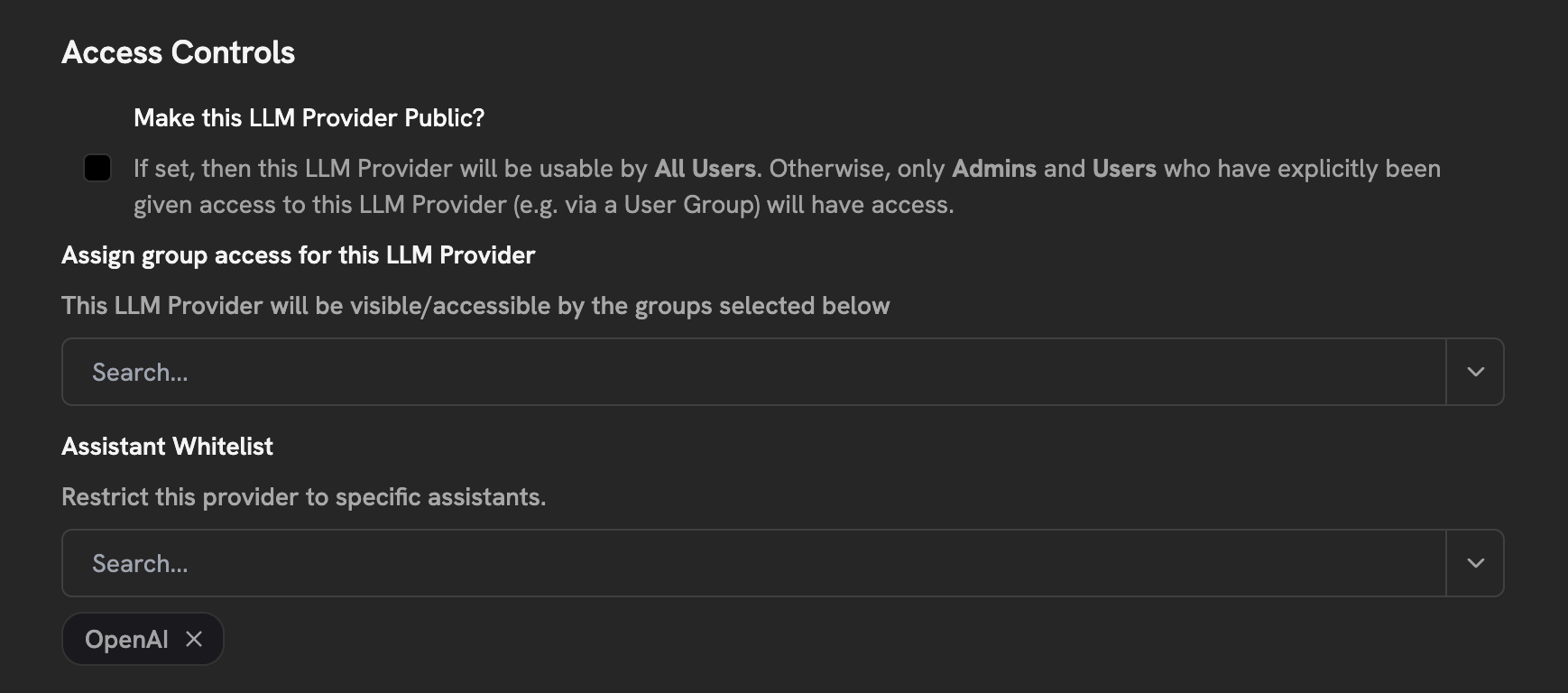 Language model access controls