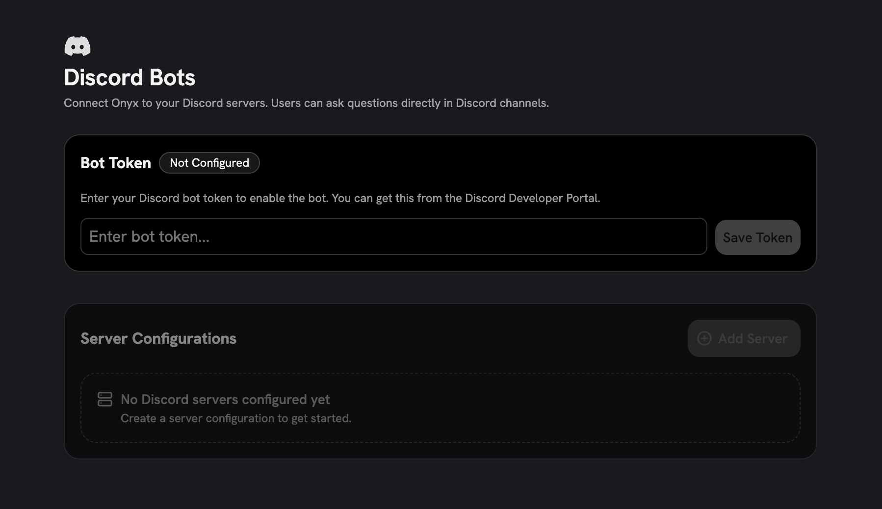 Discord bot token