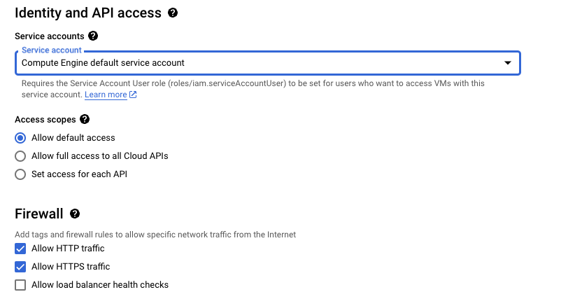 Firewall Settings