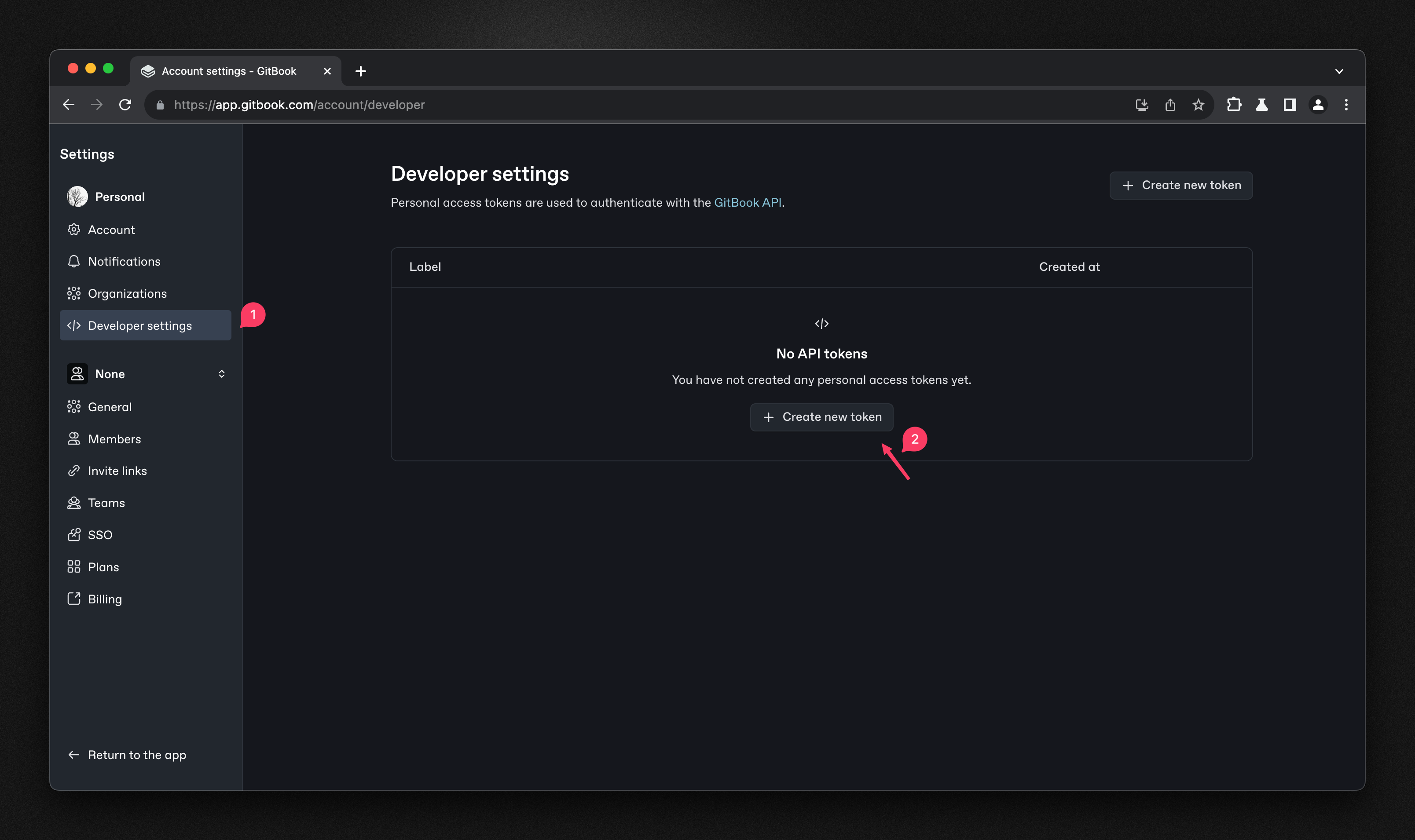 GitBook Developer Page