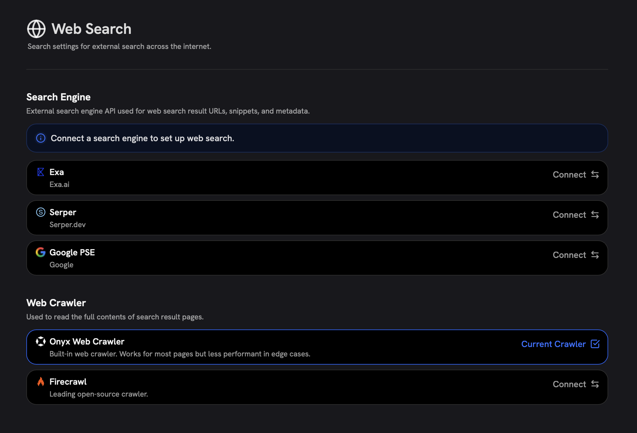 Web Search Providers