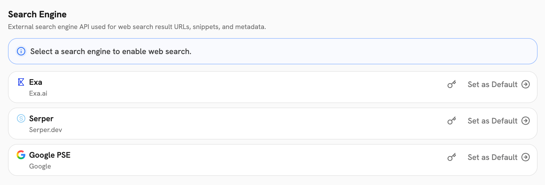 Search Engine Providers