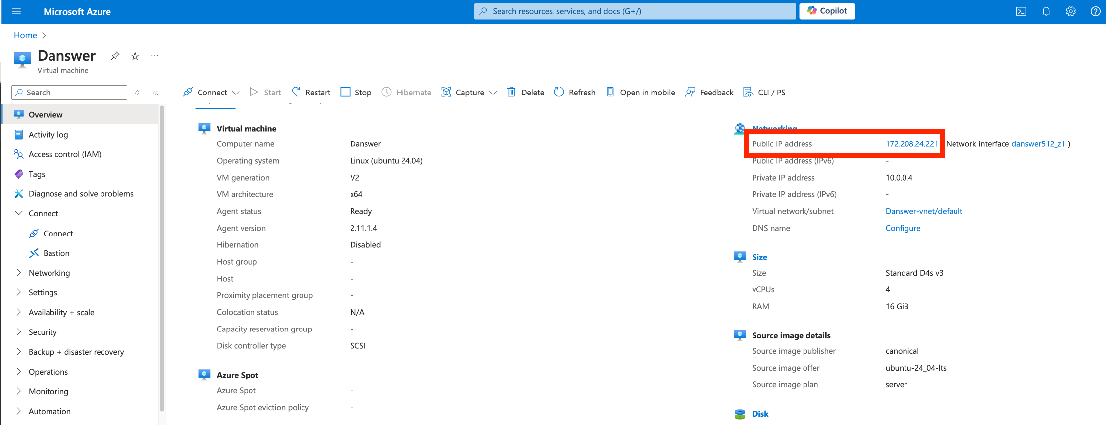 Azure Public IP Address
