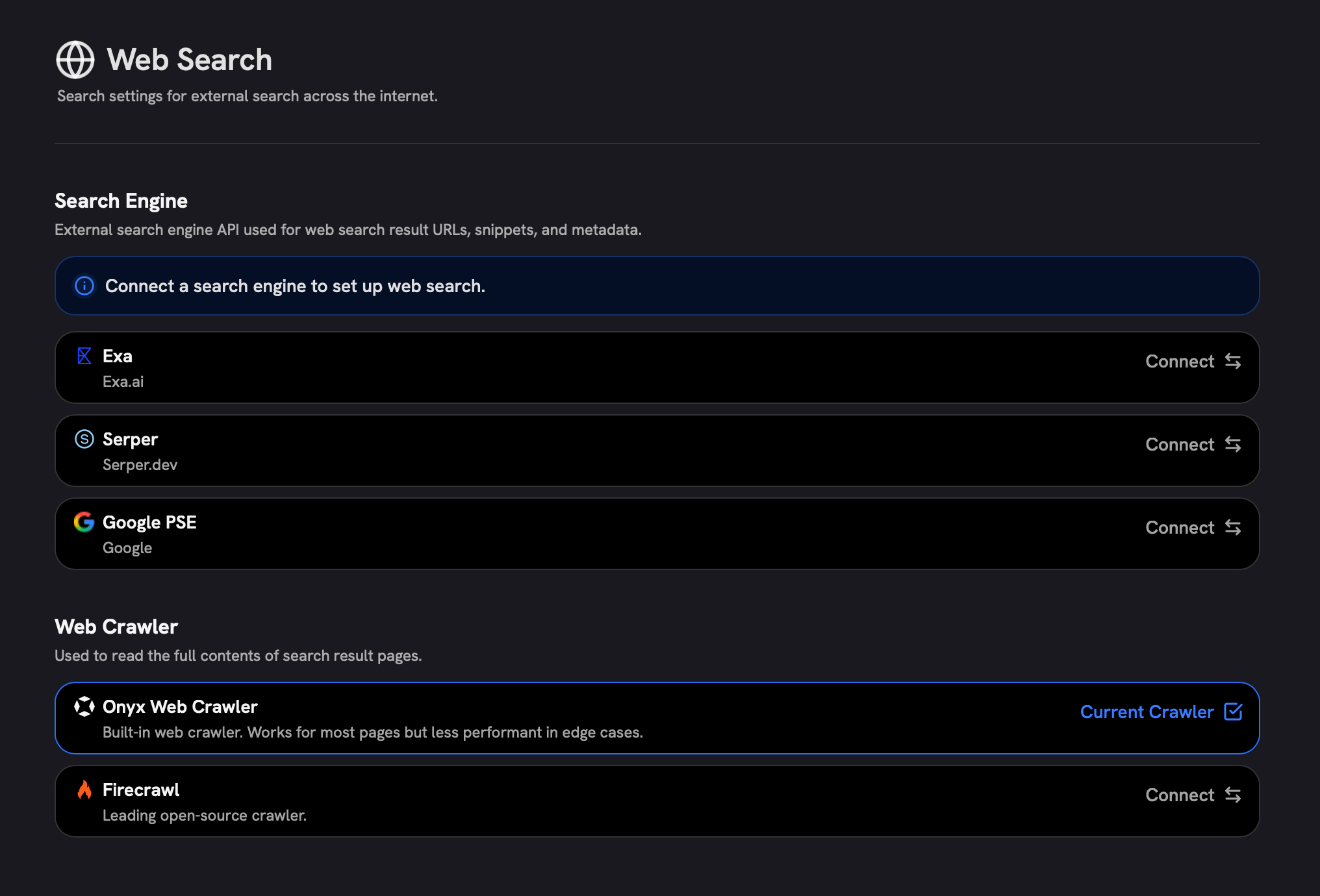 Web Search Providers