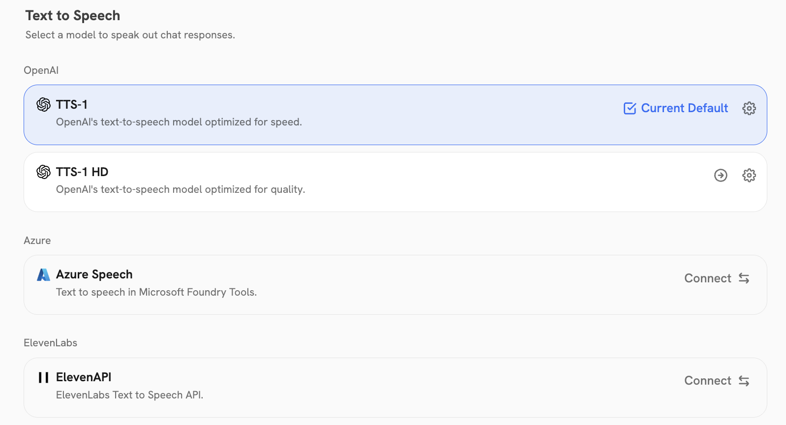 Text-to-Speech Providers