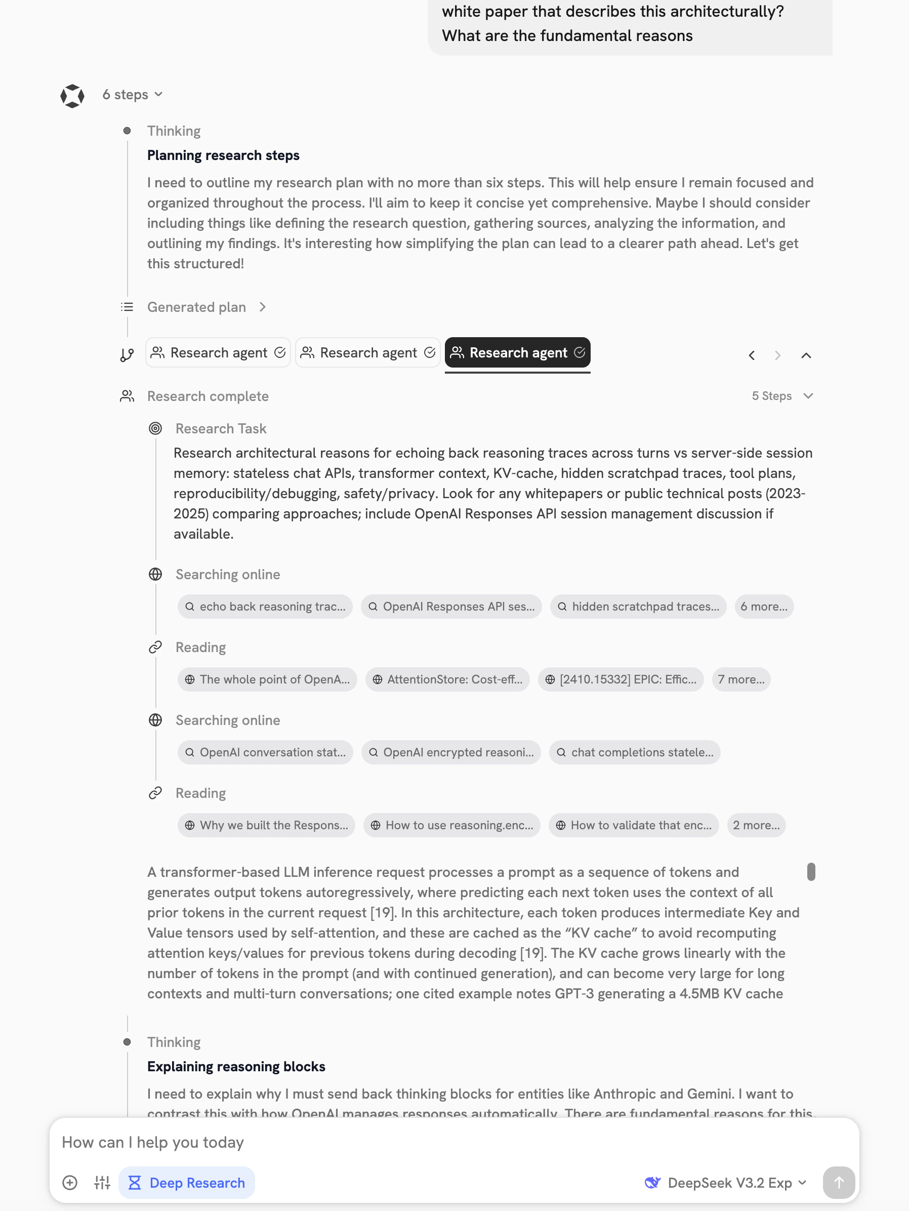 Deep Research with new chat capabilities