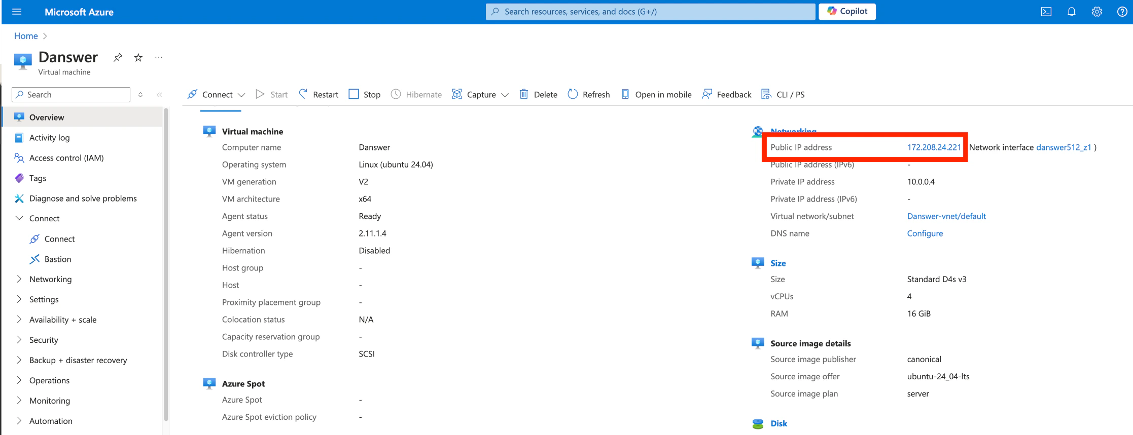 Azure Public IP Address