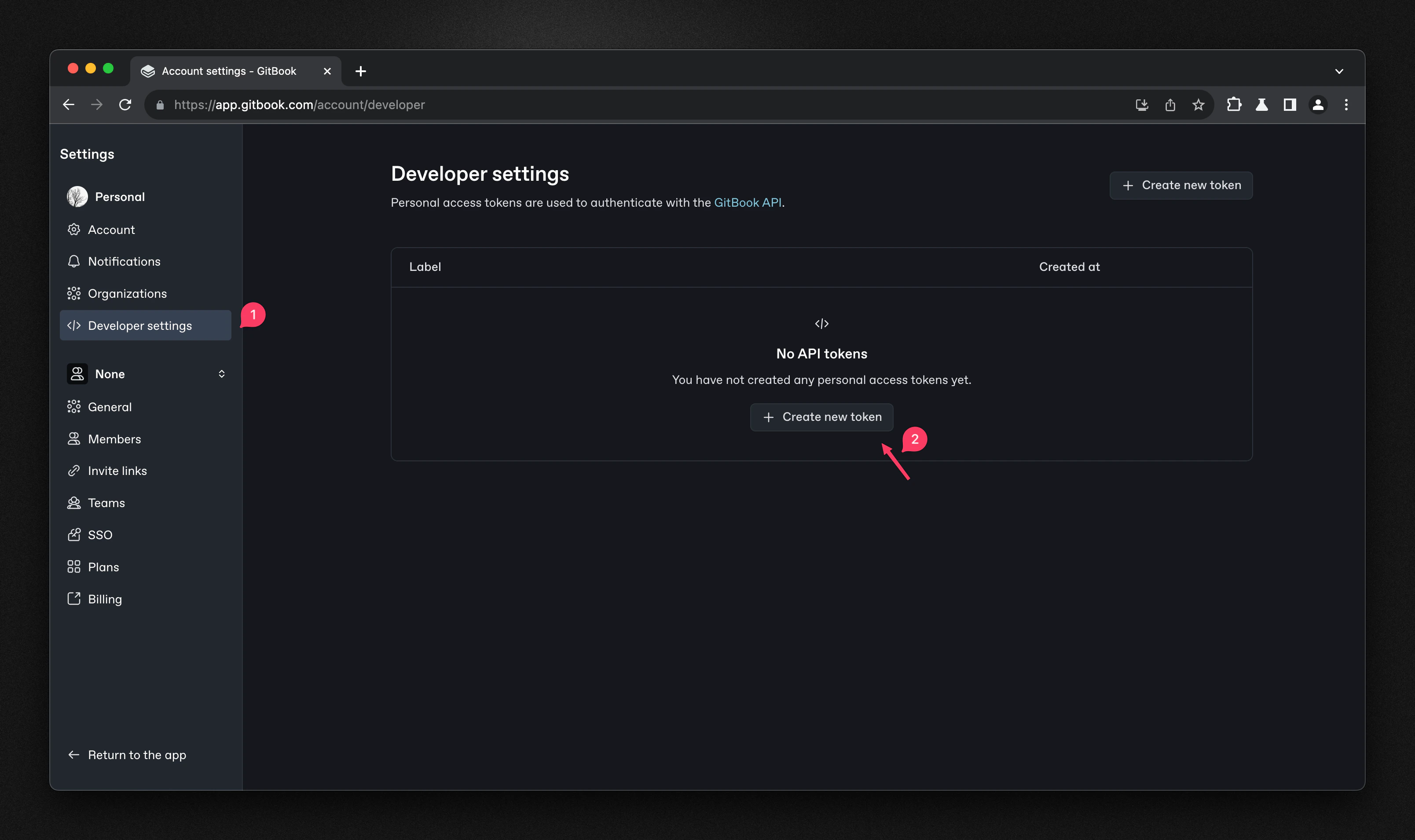 GitBook Developer Page