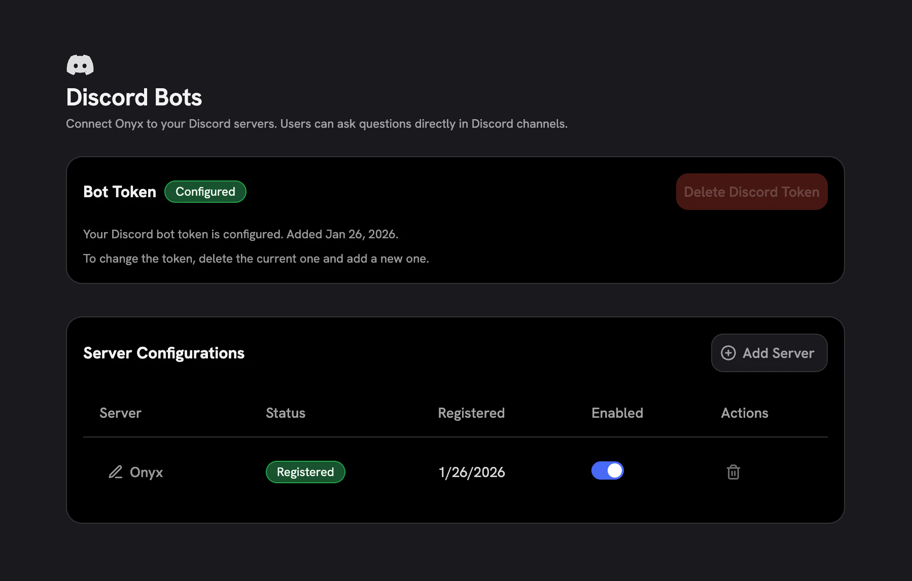 OnyxBot registered in Onyx
