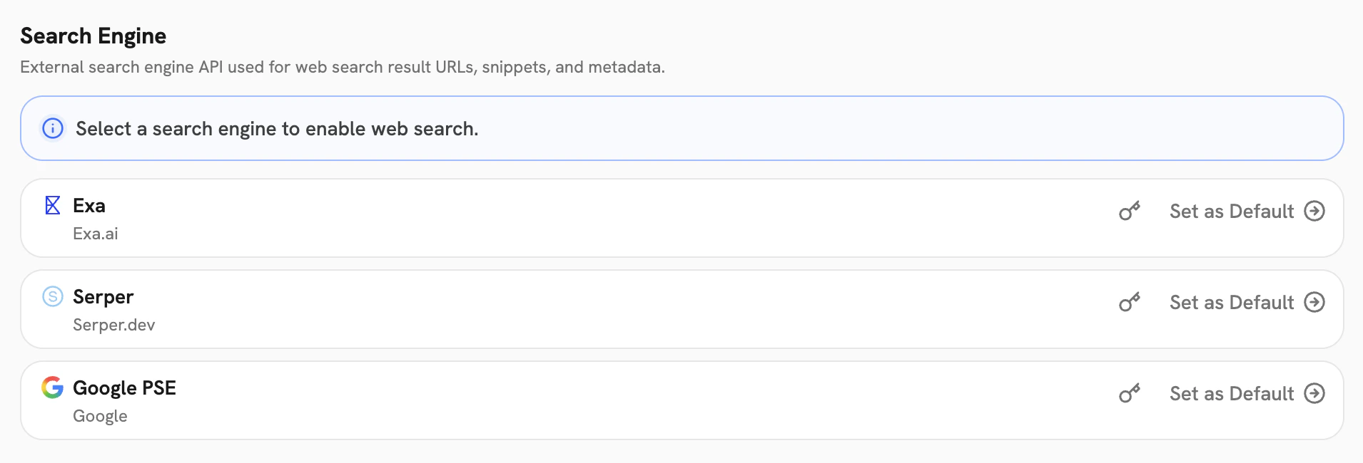 Search Engine Providers