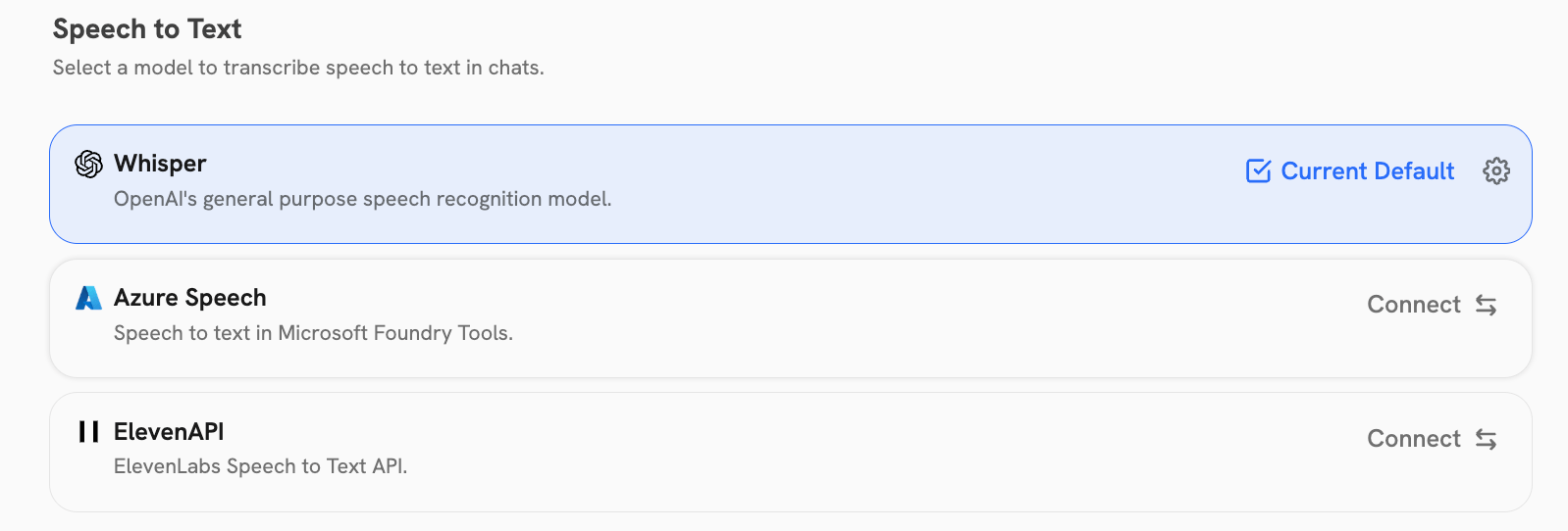 Speech-to-Text Providers
