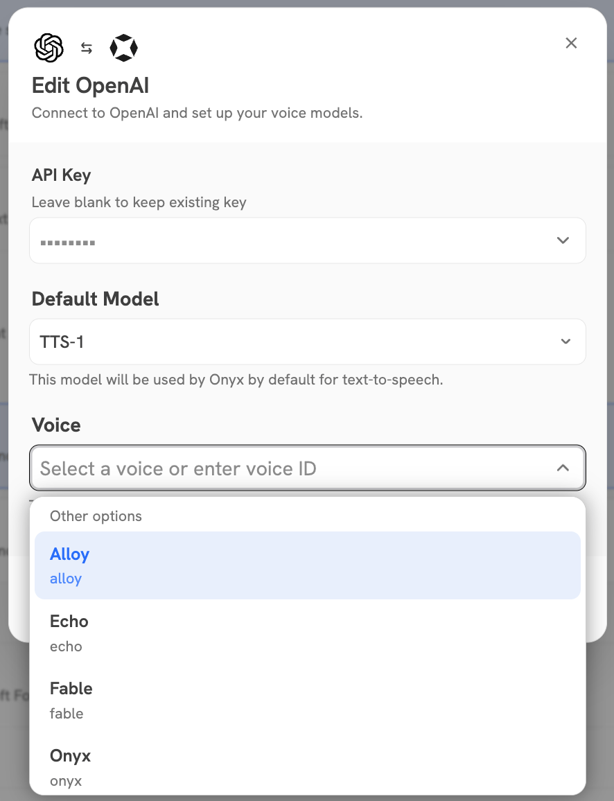 Voice Selection