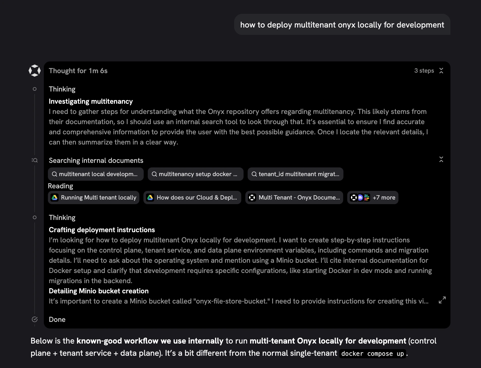 Agent Message Timeline