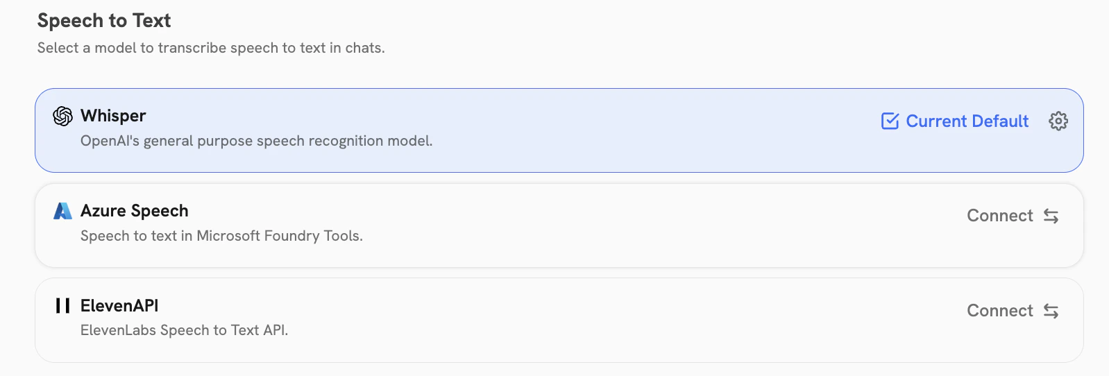 Speech-to-Text Providers