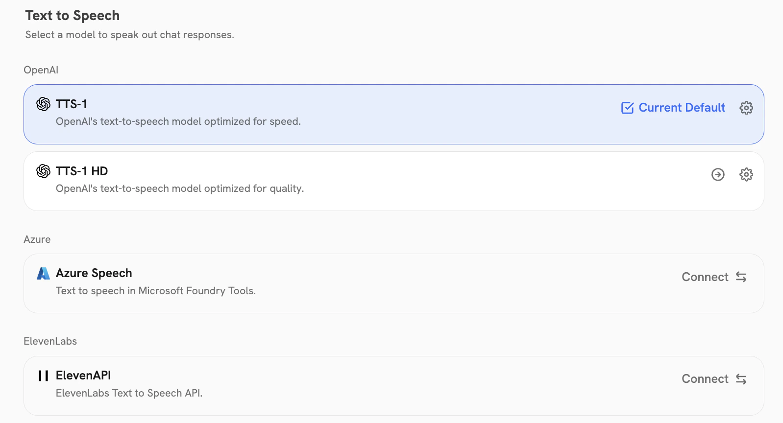 Text-to-Speech Providers