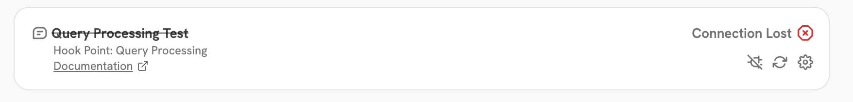 Hook Connection Lost