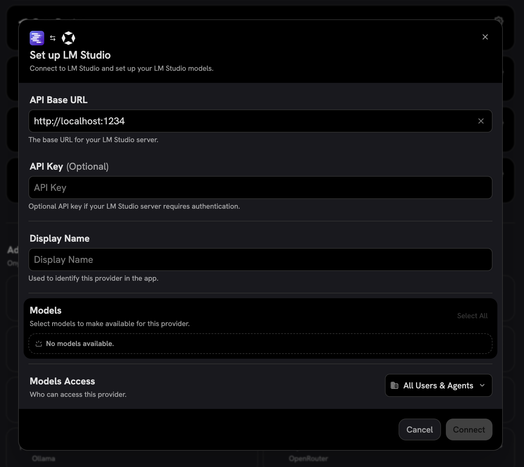 LM Studio Provider Configuration